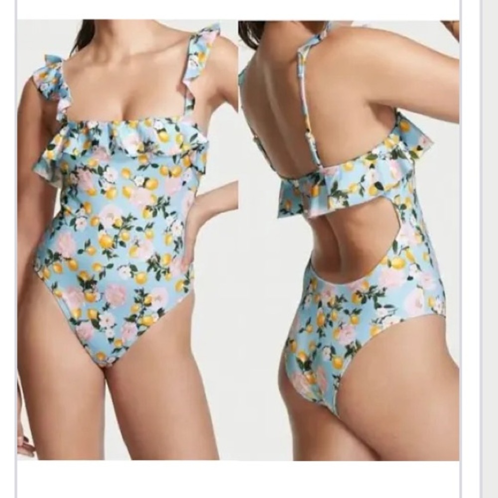 Victoria’s Secret lemon print one piece swimsuit
